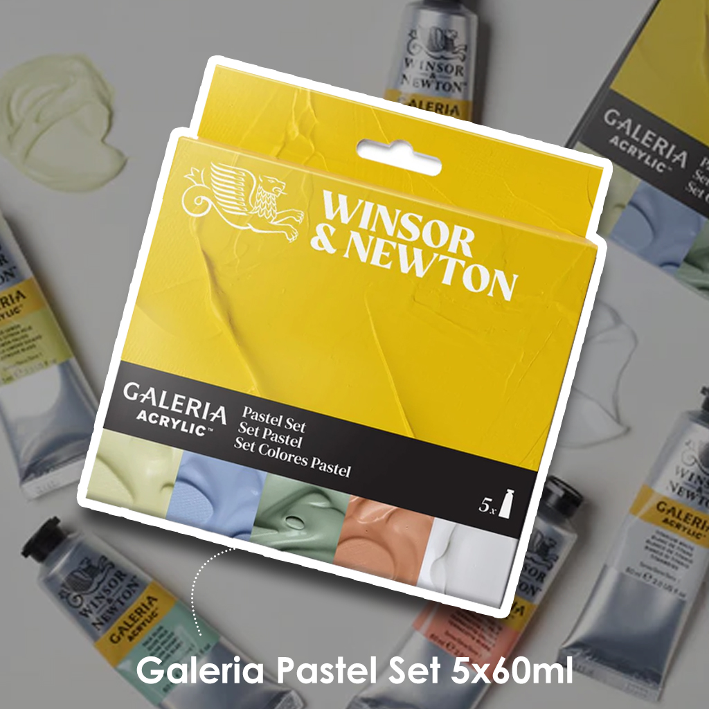 Galeria Acrylic Colour — Pastel Set (5 × 60ml)
